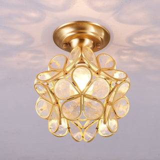 Ullaeiel Plafonnier Luxe Bloom Doré