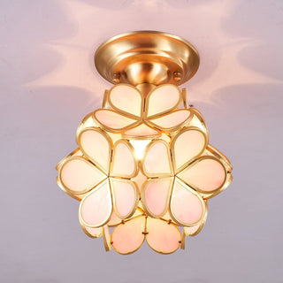 Ullaeiel Plafonnier Luxe Bloom Doré