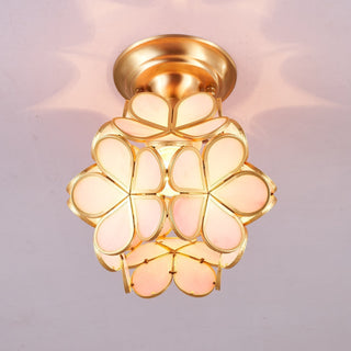 Ullaeiel Plafonnier Luxe Bloom Doré