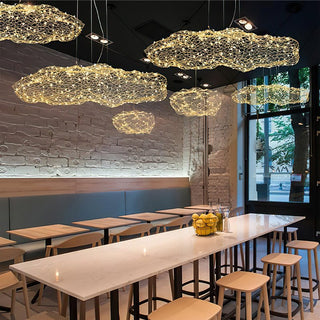 Golden Cloud Weave Pendant Light-Neutral Decor