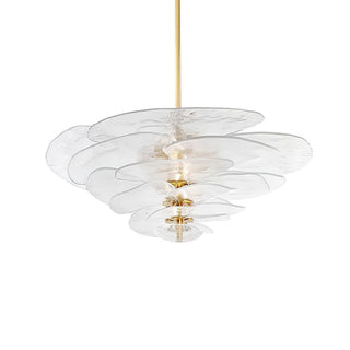 Aurora Lustre Pétale en Verre Murano Doré Luxe-Luire