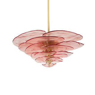 Aurora Lustre Pétale en Verre Murano Doré Luxe-Luire