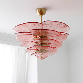 Aurora Lustre Pétale en Verre Murano Doré Luxe-Luire