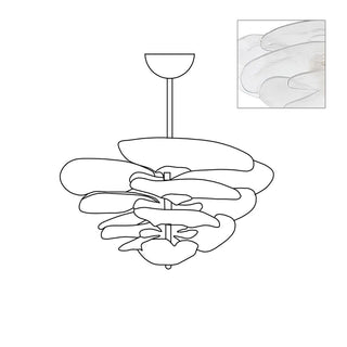 Aurora Lustre Pétale en Verre Murano Doré Luxe-Luire