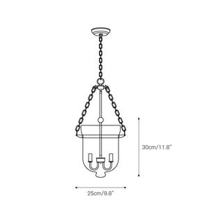 Avshaora Suspension Industrielle Vintage En Métal Et Verre