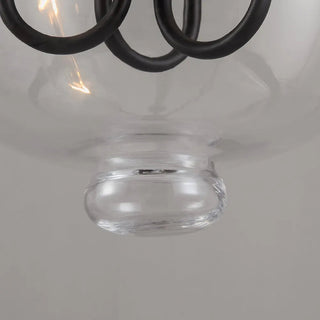 Avshaora Suspension Industrielle Vintage En Métal Et Verre