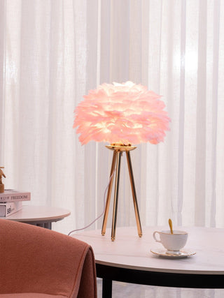 Nilo Lampe de Table Plume Féminine