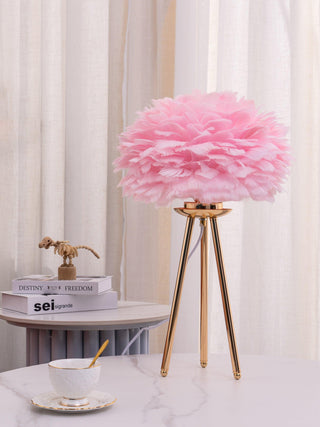 Nilo Lampe de Table Plume Féminine
