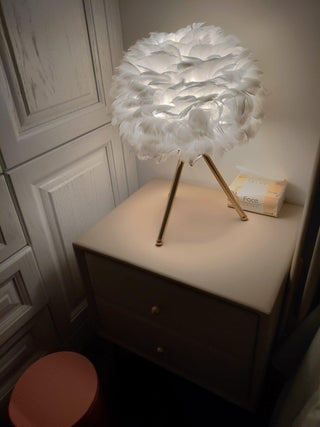 Nilo Lampe de Table Plume Féminine