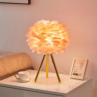 Nilo Lampe de Table Plume Féminine