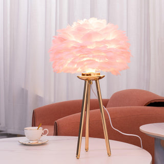 Nilo Lampe de Table Plume Féminine