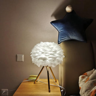 Nilo Lampe de Table Plume Féminine