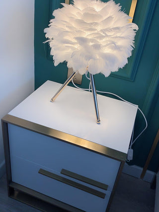 Nilo Lampe de Table Plume Féminine