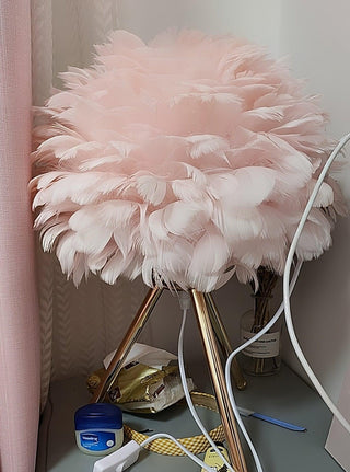 Nilo Lampe de Table Plume Féminine