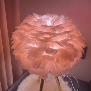 Nilo Lampe de Table Plume Féminine