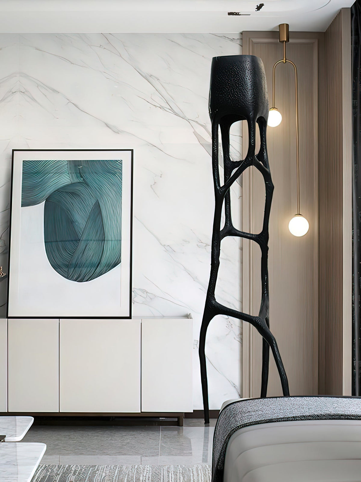 Gothic Sculpture Floor Lamp-Neutral Decor