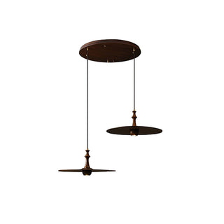 Syrinyra Suspension Sculpturale Disque Bois-Luire
