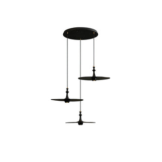 Syrinyra Suspension Sculpturale Disque Bois-Luire