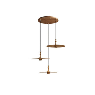 Syrinyra Suspension Sculpturale Disque Bois-Luire
