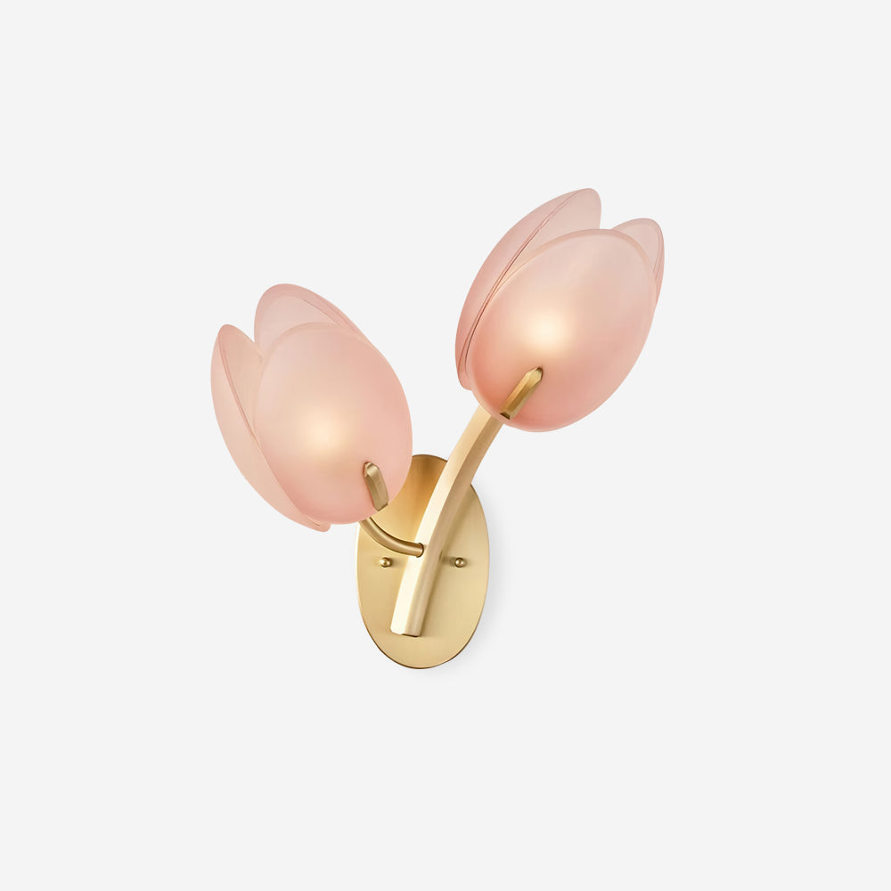 Gudelle Double Tulip Wall Lamp-Neutral Decor