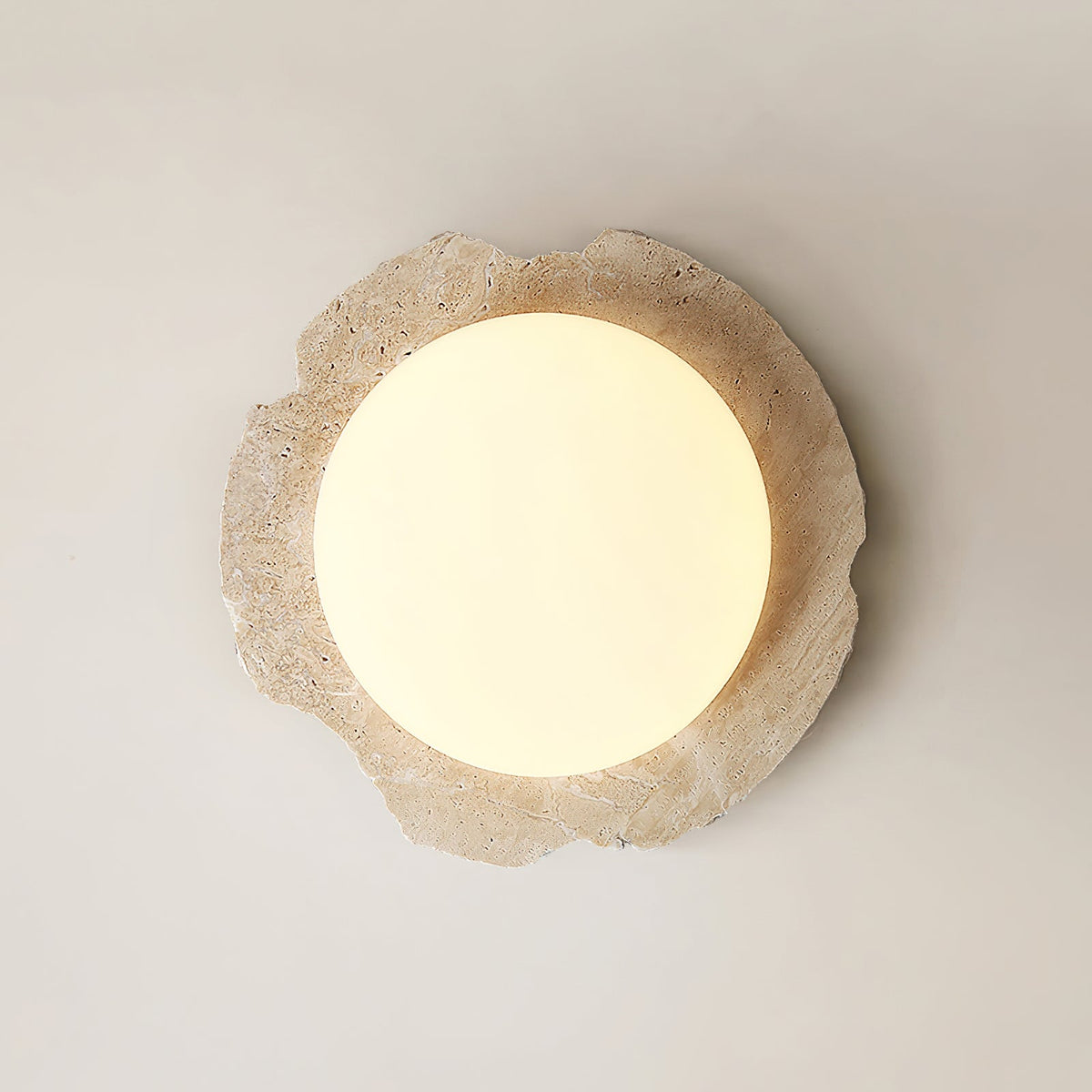 Angled view of the Gracie Ceiling Light showcasing its circular form.