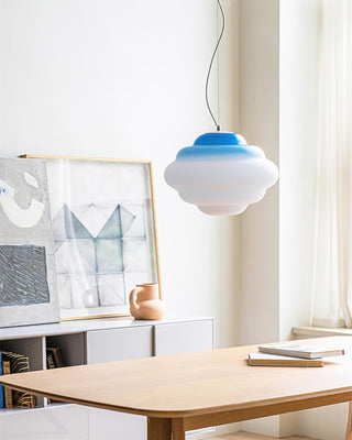 Eurvenara Premium Nordic Art Nuageux Verre Pendentif Lampe