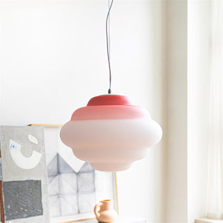 Eurvenara Premium Nordic Art Nuageux Verre Pendentif Lampe