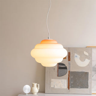 Eurvenara Premium Nordic Art Nuageux Verre Pendentif Lampe