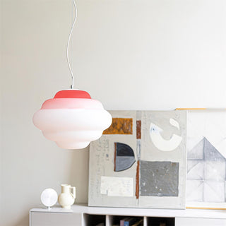 Eurvenara Premium Nordic Art Nuageux Verre Pendentif Lampe