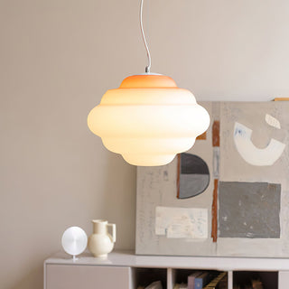 Eurvenara Premium Nordic Art Nuageux Verre Pendentif Lampe