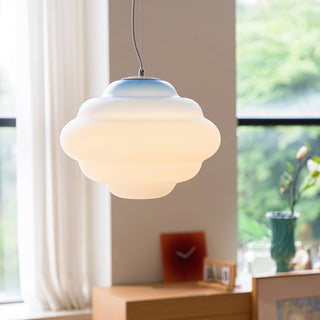 Eurvenara Premium Nordic Art Nuageux Verre Pendentif Lampe