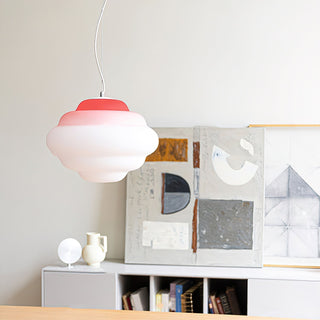 Eurvenara Premium Nordic Art Nuageux Verre Pendentif Lampe