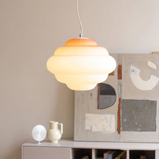 Eurvenara Premium Nordic Art Nuageux Verre Pendentif Lampe