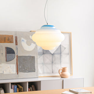 Eurvenara Premium Nordic Art Nuageux Verre Pendentif Lampe
