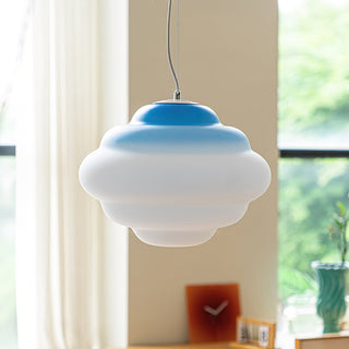 Eurvenara Premium Nordic Art Nuageux Verre Pendentif Lampe