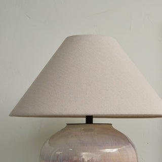 Gradient Hued Ceramic Jar Table Lamp-Neutral Decor