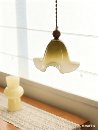 Gradient Petal Pendant Lamp-Neutral Decor