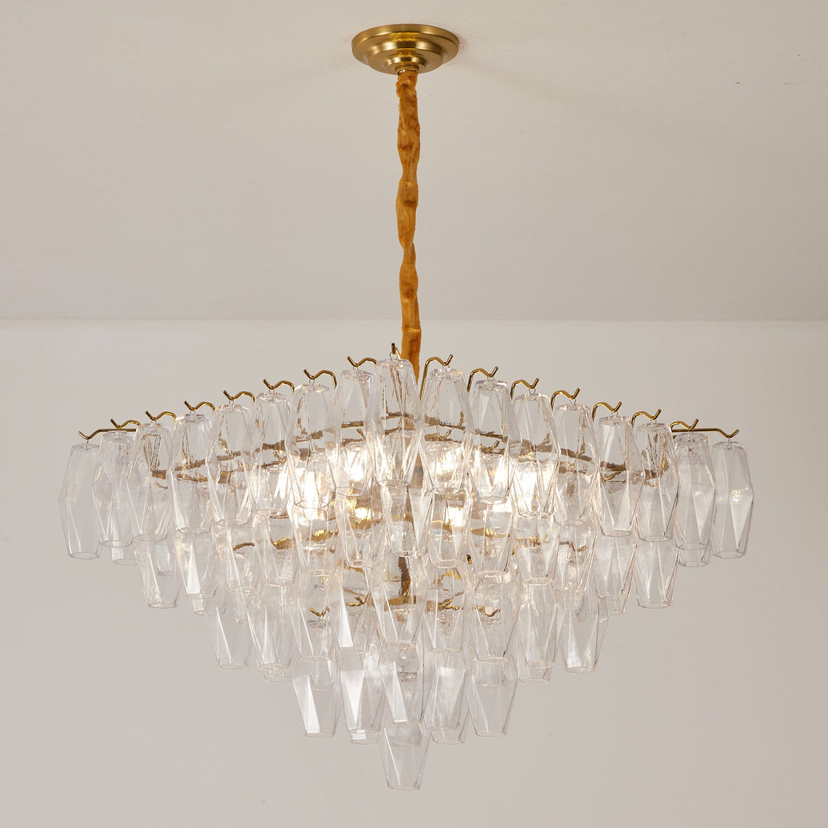 The larger size option of the chandelier.