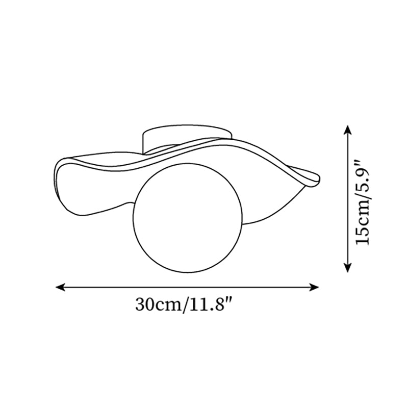 Wave Ceiling Light-Neutral Decor