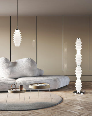Taylor Glass Modern Floor Lamp-Neutral Decor
