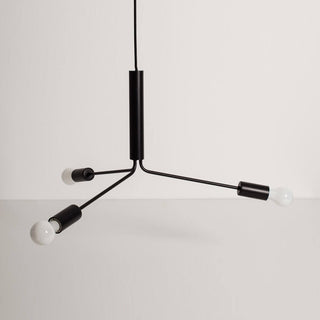 Mysolisra Lustre Moderne Minimaliste En Métal De Style Métro
