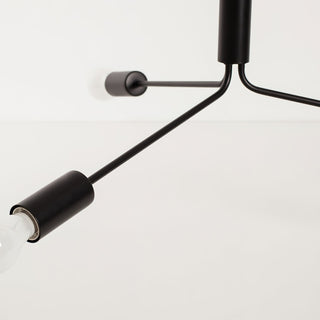 Mysolisra Lustre Moderne Minimaliste En Métal De Style Métro