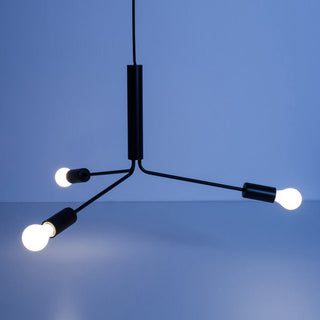 Mysolisra Lustre Moderne Minimaliste En Métal De Style Métro