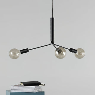 Mysolisra Lustre Moderne Minimaliste En Métal De Style Métro