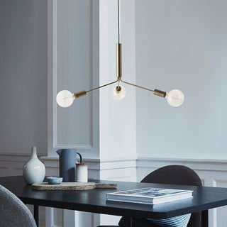 Mysolisra Lustre Moderne Minimaliste En Métal De Style Métro