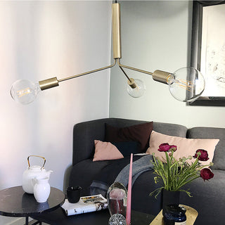 Mysolisra Lustre Moderne Minimaliste En Métal De Style Métro