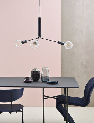 Mysolisra Lustre Moderne Minimaliste En Métal De Style Métro