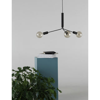 Mysolisra Lustre Moderne Minimaliste En Métal De Style Métro
