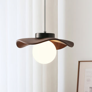 Suspension Verre Ondulé Ombre Sculptural Minimaliste Accent-Luire