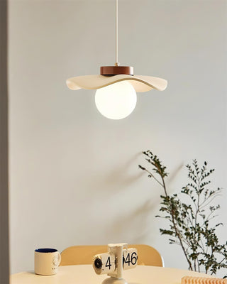 Suspension Verre Ondulé Ombre Sculptural Minimaliste Accent-Luire